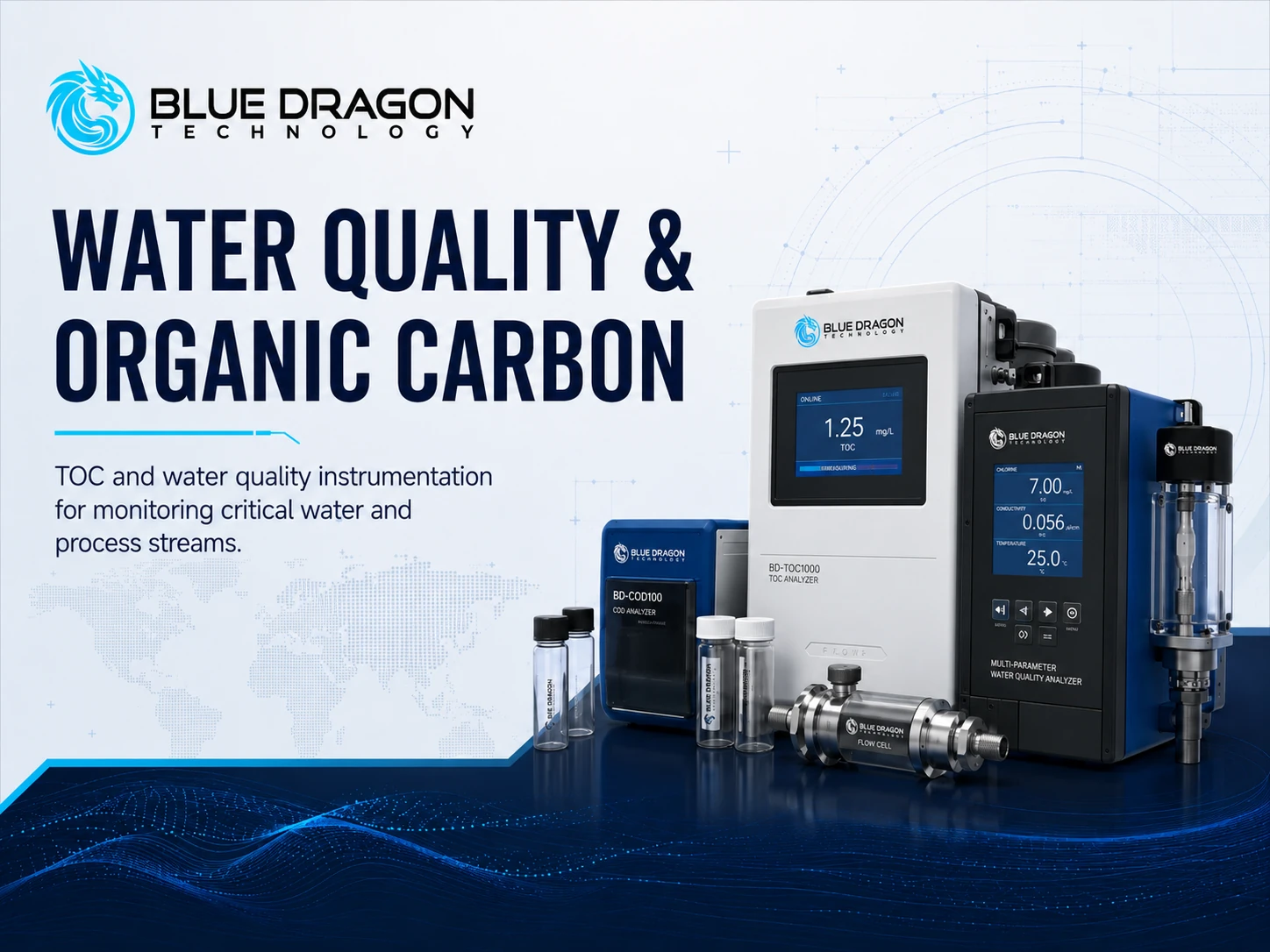 Blue Dragon Water Quality and Organic Carbon instrument series for TOC and process-water monitoring