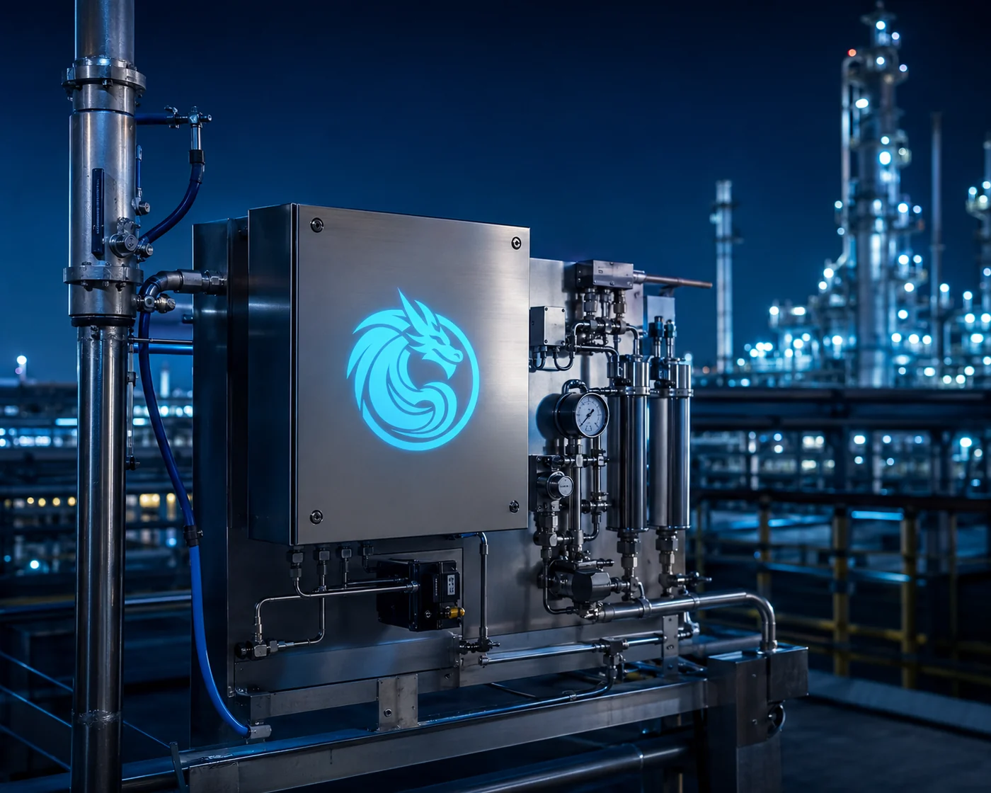 Blue Dragon online total sulfur measurement analyzer at a refinery