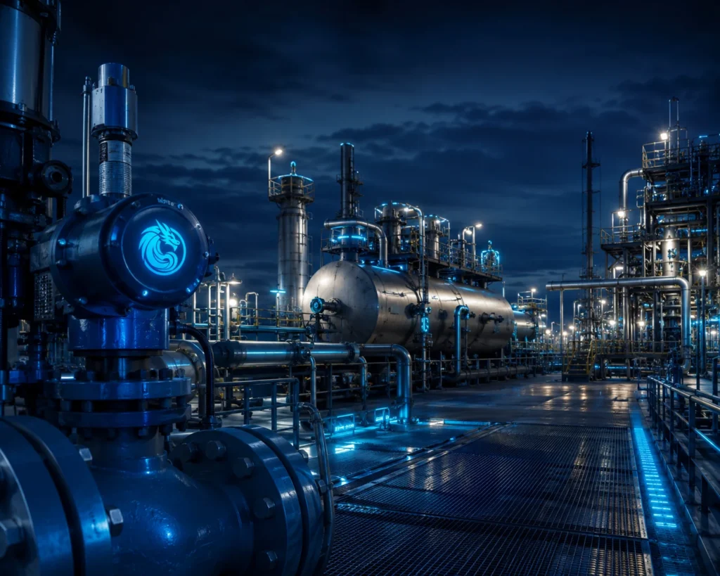 Blue Dragon refining instrumentation at a modern refinery
