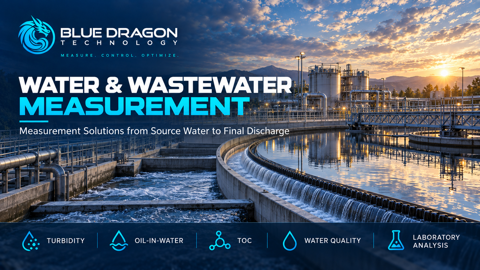 Blue Dragon Technology water and wastewater measurement solutions for turbidity, oil-in-water, TOC, water quality and laboratory analysis